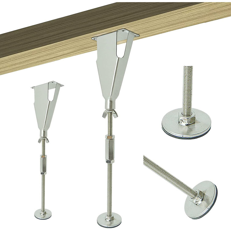 BOOTSTRAP 304 Stainless Steel Bed Center Slat Support Leg Adjustable Height Bed Support Legs